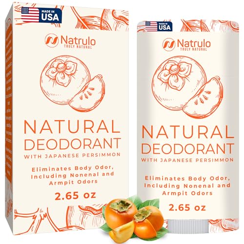 Persimmon Deodorant - Natural Odor Eliminator with Japanese Extract, Aluminum-Free - 2.5oz