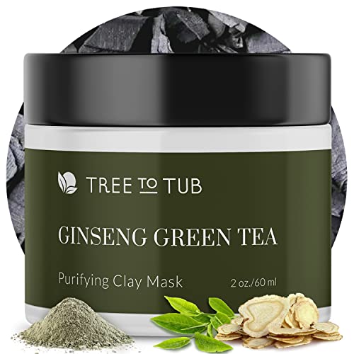 Tree to Tub Bentonite Clay Mud Mask - Deep Hydration, Gentle Exfoliation with Vitamin C - 4oz