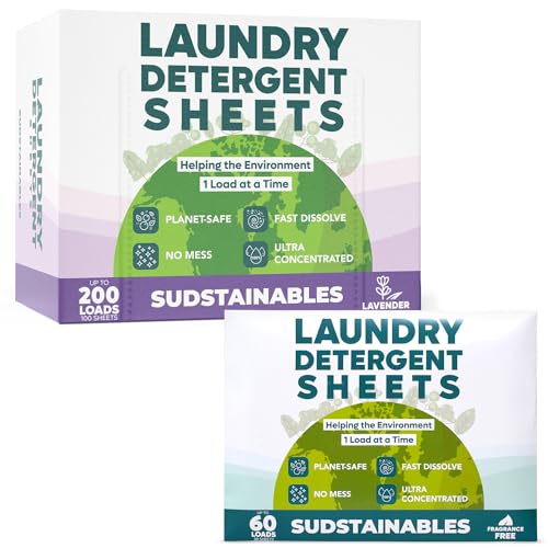 Good Things Laundry Detergent Sheets - Ultra Cleaning Strength, Sensitive Skin Safe - 100 Sheets