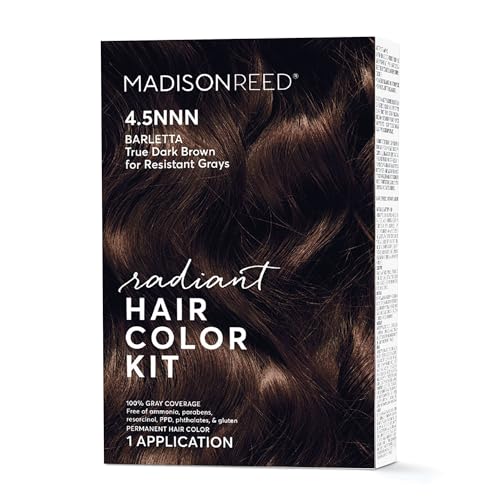 Madison Reed Hair Dye Kit - 100% Gray Coverage, Ammonia-Free, Keratin-Enriched - Dark Brown