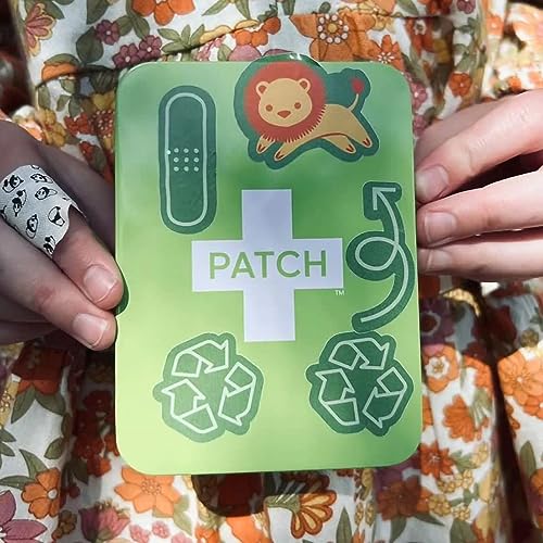 Patch Kids Bamboo Bandage Kit - Hypoallergenic, Non-Toxic, Cute Prints - 29 Count