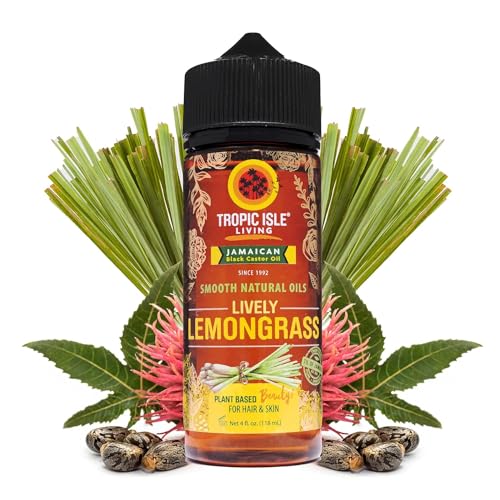 Tropic Isle Living Hair Oil - Hydrates Skin & Stimulates Hair Growth, Lemongrass - 4oz