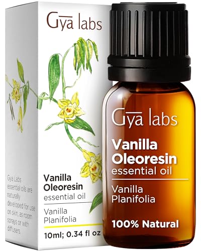 Gya Labs Vanilla Essential Oil - Moisturizing for Skin, Hair & Aromatherapy - 0.34 fl oz