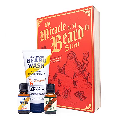 Duke Cannon Beard Gift Set - Nourishing Grooming Essentials, Natural Ingredients - 3-Piece Set