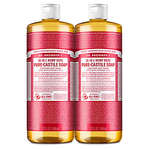 Dr. Bronner’s Body Soap - Made with Organic Oils, Vegan, Non-GMO, 32oz, 2-Pack