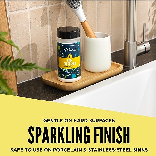 Aunt Fannie's Garbage Disposal Cleaner - Lemon Powder Scrub & Odor Minimizer - 16oz