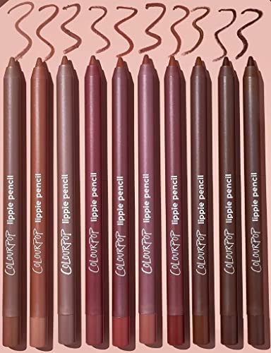 Colourpop Lip Liner Vault - 10 Iconic Nude Shades, Vegan & Cruelty-Free - 10x10g