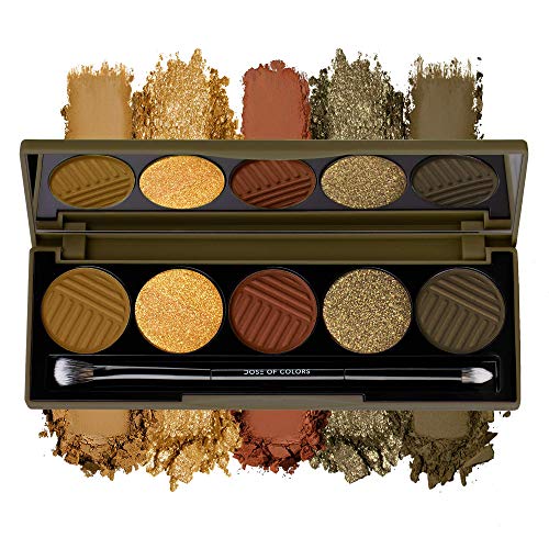 Dose of Colors Eyeshadow Palette - Vibrant, Paraben-Free, Long-Lasting Shades - 12 Colors