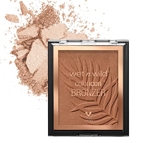 wet n wild Color Icon Bronzer - Luminous Glow, Pearl Pigments, Vegan & Cruelty-Free - 0.28oz