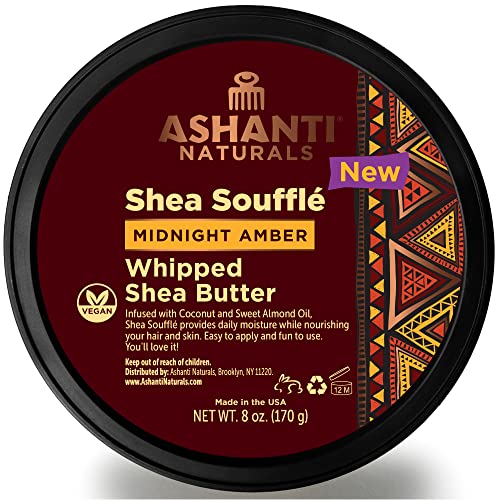 Ashanti Naturals Body Butter - Nourishing Whipped Shea with Coconut & Almond Oil - 8oz