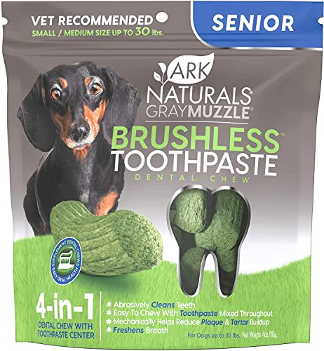 Ark Naturals Dog Dental Stick - 4-in-1 Dental Care, Natural Ingredients, 12 Chews