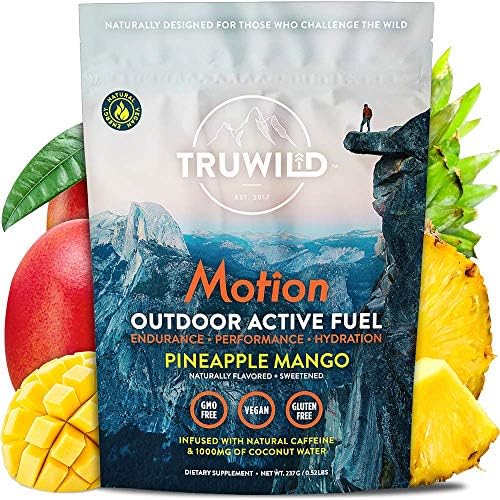 TruWild Motion Pre-Workout Powder - Plant-Based Energy, Electrolytes & BioPerine - 20 Servings