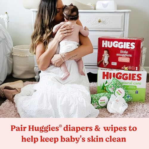 Huggies Natural Care Sensitive Baby Wipes - Hypoallergenic, 99% Purified Water - 12 Packs