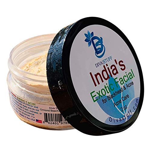 Diva Stuff Turmeric Facial Scrub - Exfoliates, Minimizes Pores, Natural Ingredients - 2 oz