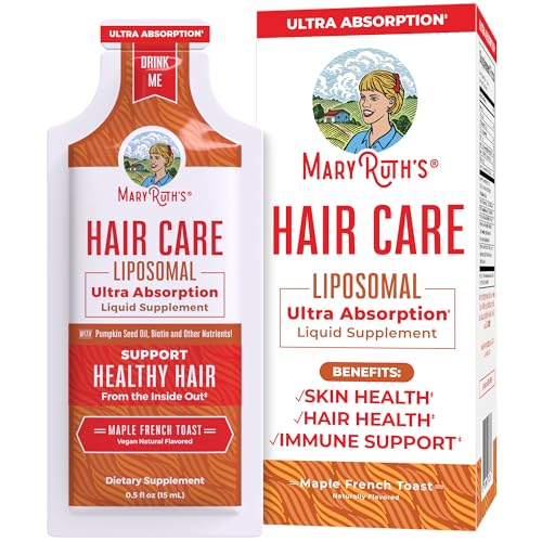 MaryRuth Organics Hair Growth Vitamins - Nourishes Hair & Skin, Vegan, Non-GMO - 14 Pouches