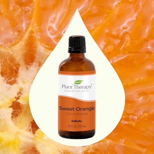 Plant Therapy Sweet Orange Essential Oil - Energizing Aroma, Kid-Safe, 100% Pure - 100 mL