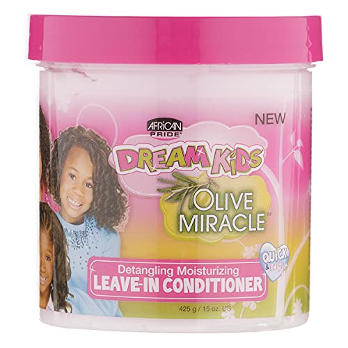 African Pride Dream Kids Conditioner - Moisturizes & Detangles, Olive Oil Formula - 15 Oz