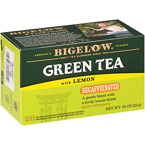 Bigelow Decaffeinated Green Tea with Lemon - Calorie-Free, Kosher Certified - 120 Tea Bags