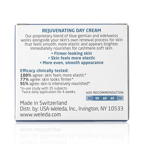 Weleda Face Care Rejuvenating Day Cream - Revitalizes, Hydrates, Natural Ingredients - 1.3oz