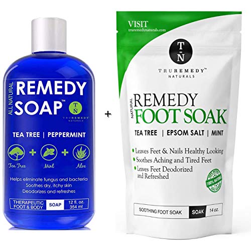 Remedy Soap Tea Tree Oil Body Wash - Relieves Foot Odor & Skin Irritations, 12oz