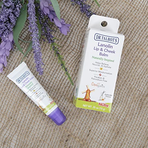 Dr. Talbot's Lanolin Lip & Cheek Balm - Moisturizes & Protects, Vanilla Milk Flavor - 0.35oz