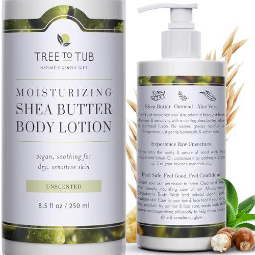 Tree to Tub Body Lotion - Deeply Hydrating, Vegan Formula for Sensitive Skin - 8oz