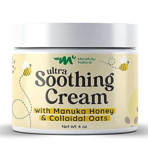 Ultra Soothing Eczema Cream - Natural Relief for Itchy Skin, Manuka Honey & Oats - 4oz