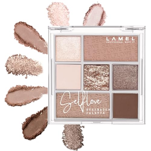 Lamel SELFLOVE Eyeshadow Palette - Buildable, Dermatologically Approved, Vegan - 8.5g