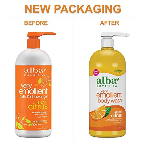 Alba Botanica Body Wash - Hydrating Citrus Cleanse, Vegetarian, Cruelty-Free - 32oz