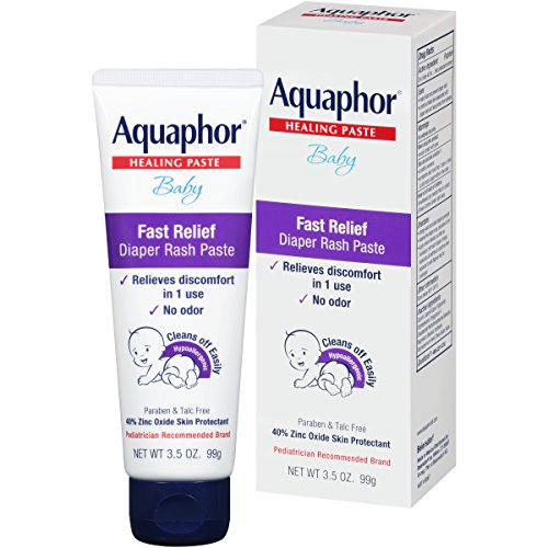 Aquaphor Baby Diaper Rash Paste - Pediatrician Recommended, 40% Zinc Oxide, Hypoallergenic - 3.5oz