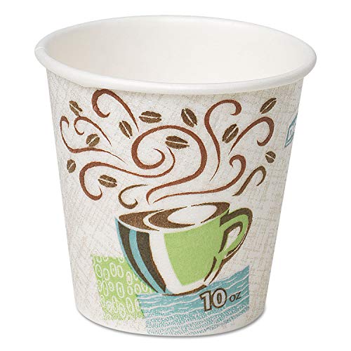 Dixie PerfecTouch Insulated Paper Coffee Cups - Keeps Drinks Hot, USDA Biobased - 10oz, 500 Count