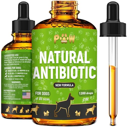 Natural Dog Antibiotic Supplement - Supports Immunity & Health, Organic Ingredients - 2 oz