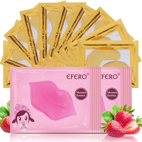 Eakroo Eye & Lip Masks - Nourishing Anti-Aging, Collagen & Vitamin C - 20 Pairs