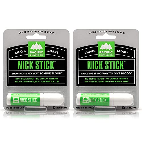 Pacific Shaving Company Nick Stick - Soothes Nicks with Aloe & Vitamin E - 0.25 Oz, 2 Pack