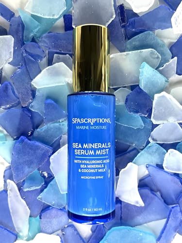 SpaScriptions Marine Moisture Face Mist - Hydrating with Hyaluronic Acid, 2 oz, Cruelty Free