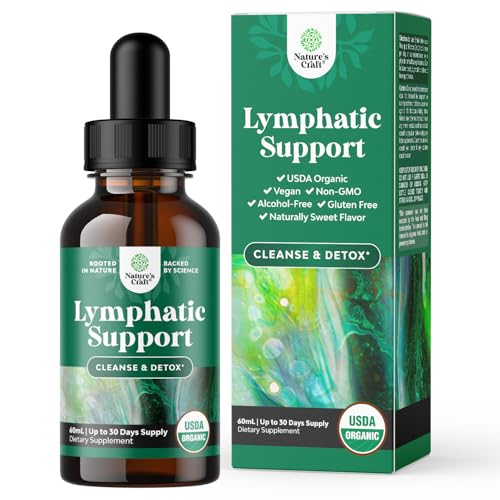 Natures Craft Detox & Cleanse Drops - Herbal Lymphatic Support, Vegan, Non-GMO - 30 Servings