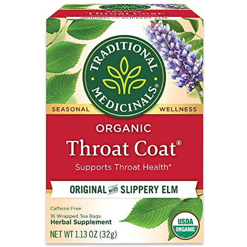 Traditional Medicinals Tea - Supports Throat Health, Organic & Fair Wild Certified - 16 Bags