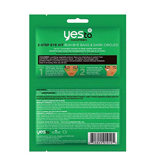 Yes To Dark Circles Eye Treatment - Reduces Dark Circles with Evodia Fruit - 2 Count