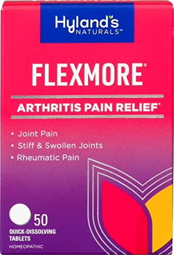 Hyland’s Flexmore Joint & Muscle Pain Relief - Natural Ingredients, Quick-Dissolving - 50 Tablets