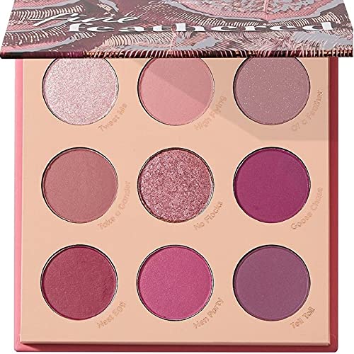 Colourpop Fine Feathered Eyeshadow Palette - Vibrant Shimmer, Blendable, Multi-Use - 12 Shades