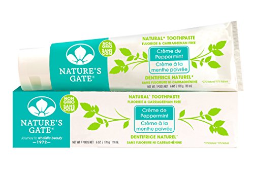 Nature's Gate Essential Oil Toothpaste - Fluoride-Free, Natural Ingredients, Vegan - 6oz Tube