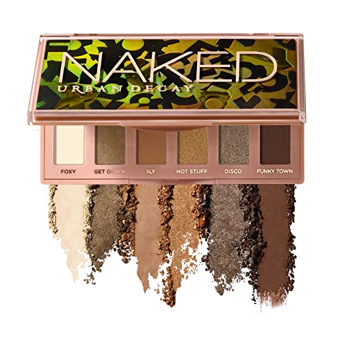 URBAN DECAY Naked Foxy Mini Eyeshadow Palette - Vegan, Cruelty-Free, 6 Olive Neutrals, Travel Size