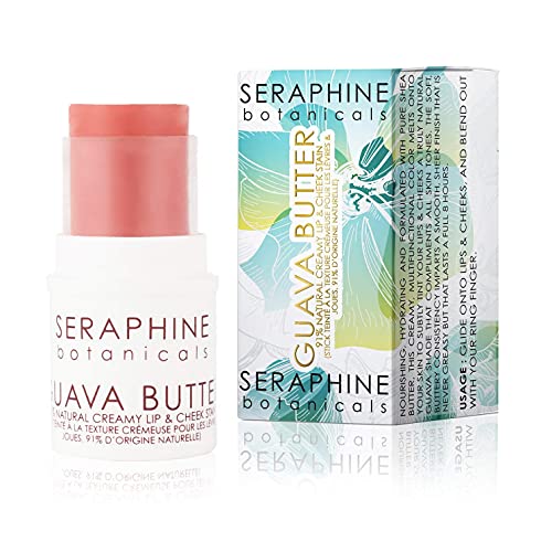 Seraphine Botanicals Lip & Cheek Stain - Hydrating, Vegan Formula with Pure Shea Butter - Guava