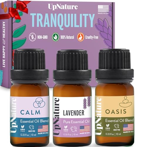 UpNature Essential Oil Set - Relaxation Blends with Pure Aromatherapy Oils - 3 Pcs