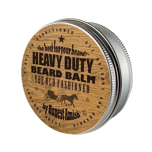 Honest Amish Beard Balm - Softens & Conditions, Reduces Breakage, 4oz Twist Tin