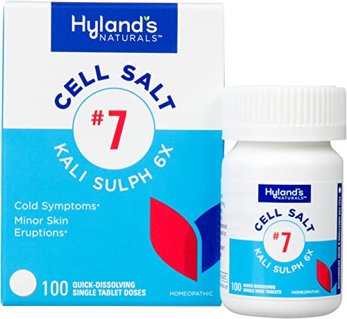 Hyland's No. 7 Acne Treatment Kit - Natural Relief for Cystic Acne & Cold Symptoms - 100 Tablets