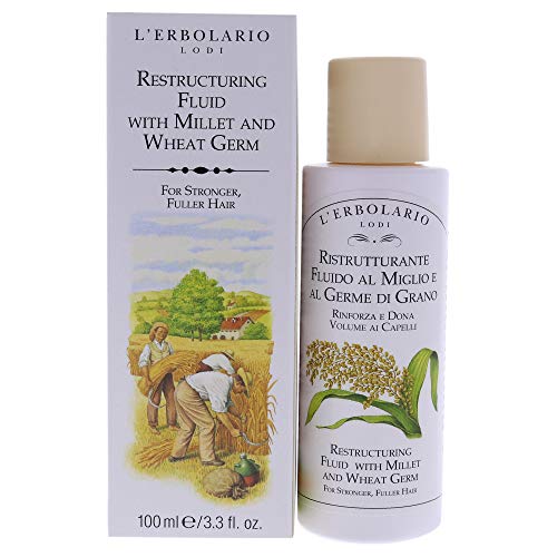 L'Erbolario Hair Serum - Repairs Damage, Nourishes Scalp, Minimizes Allergies - 3.3 Oz