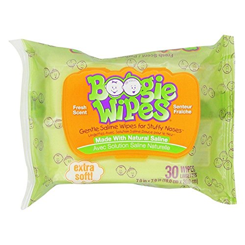 Boogie Wipes Baby Nose Wipes - Allergy Relief, Soft Saline with Aloe & Chamomile - 30 Count