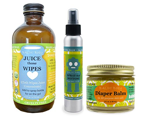 BALM! Baby Gift Set - Natural Diaper Balm, Sprayable Cream, Vegan, Cruelty-Free - Baby Bum Kit