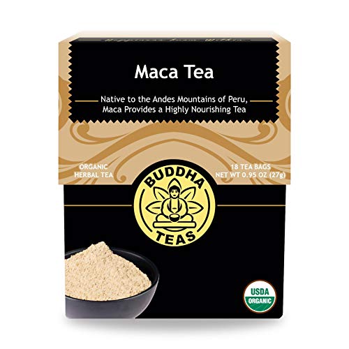 Buddha Teas Organic Maca Tea - USDA Organic, OU Kosher, 18 Bleach-Free Bags